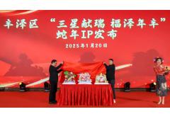 繼鯉城“七彩刺桐蛇”后，比鄰三維再次承接豐澤“三星獻瑞 福澤年豐”蛇年IP藝術裝