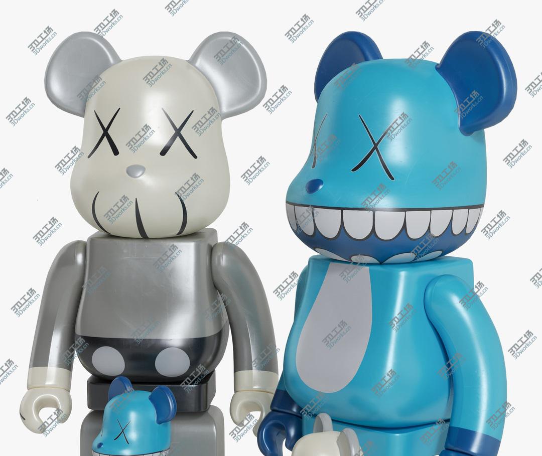 3D打印 Kaws聯名積木熊 Bear Brick