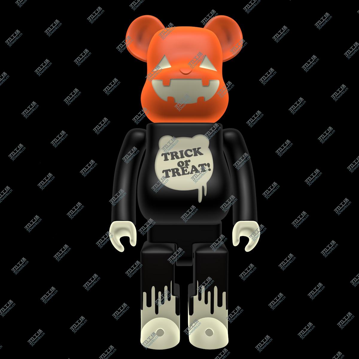 3D打印 萬圣節 積木熊 BearBrick