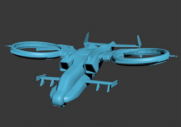 阿凡達戰機3D打印模型